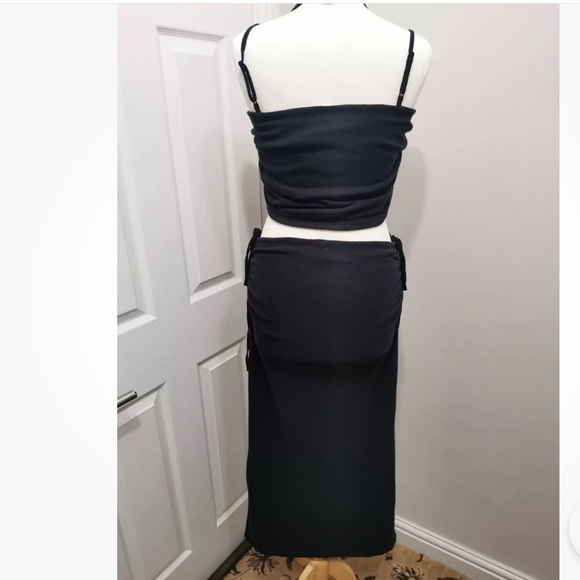 Daily Practice Retro Terry Cloth Tube Top and Midi Skirt Set Anthropologie NWT - Picture 8 of 9